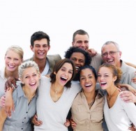 Happy group of people