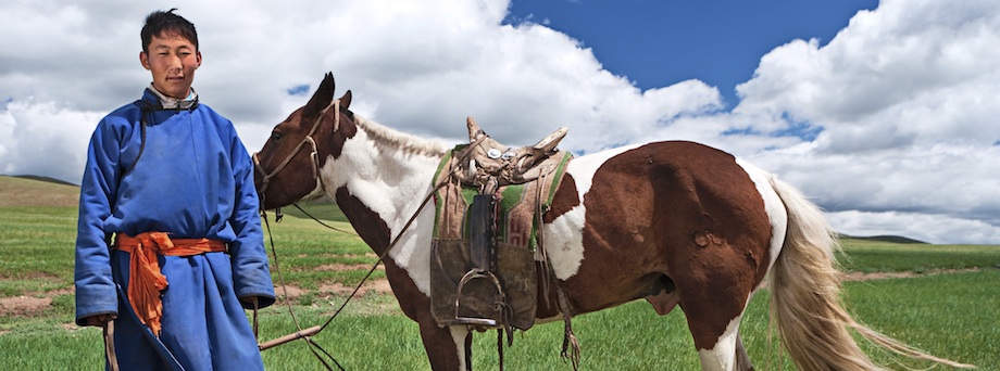 Mongolian horseback rider