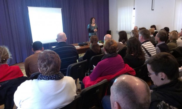 Marina Grubić, PhD, Clinical Psychologist speaking in Zagreb