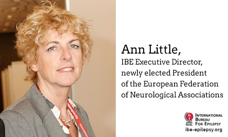 Ann Little, IBE Executive Director, newly elected President of the European Federation of Neurological Associations