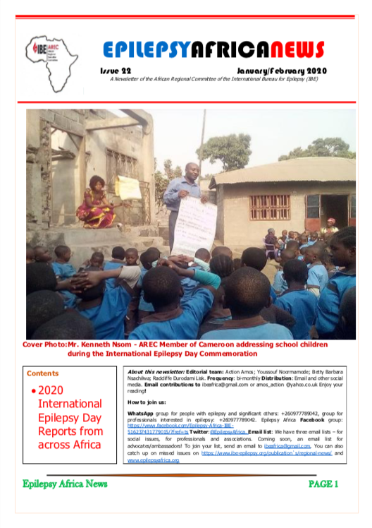 Epilepsy Africa News